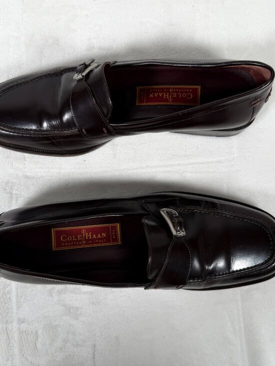 Cole Haan City Loafers Men Size 8.5 B Brown Dress Shoes Made in Brazil F6499 VTG main image 6